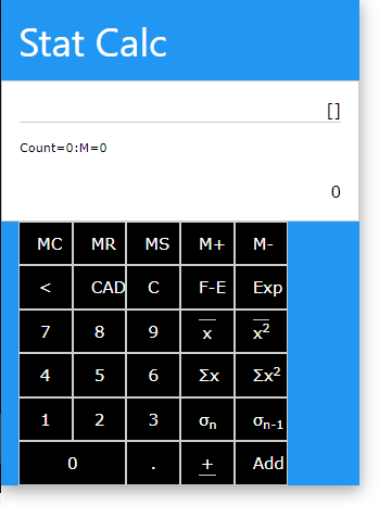 Statistical Calculator